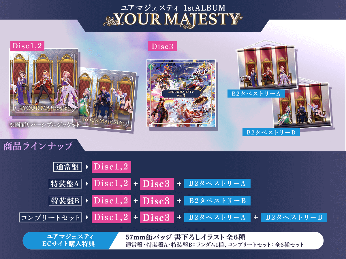 1st アルバム「YOUR MAJESTY」発売決定！ | NEWS | 「ユアマジェスティ 